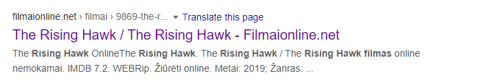 The Rising Hawk