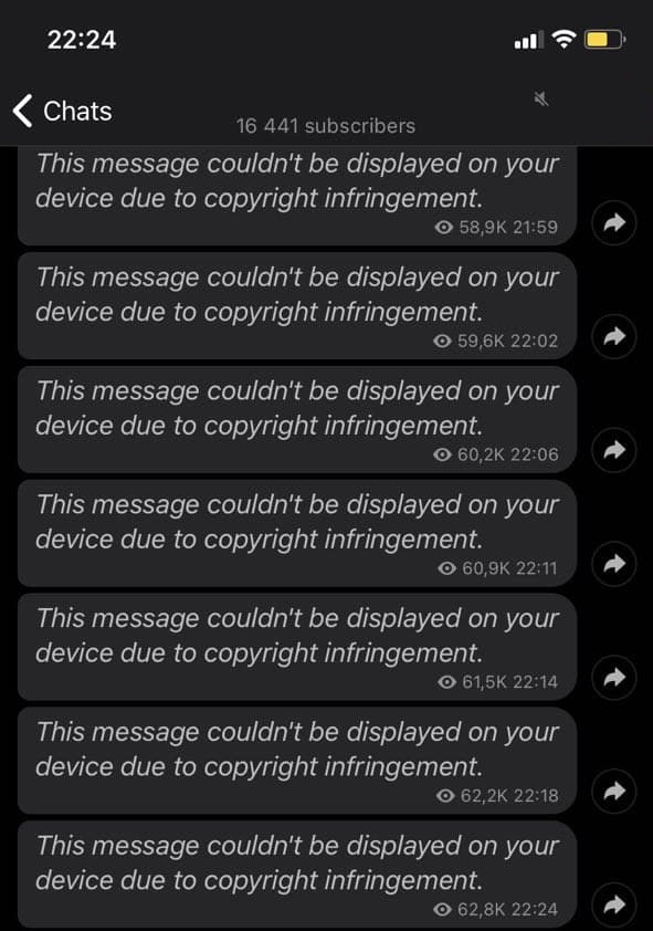 Telegram DMCA